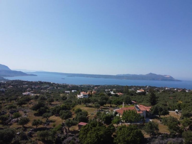 Drapanos Kreta, Drapanos: Rohbau mit Panoramablick auf das Meer und die Berge zu verkaufen Haus kaufen